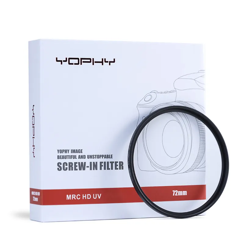 YOPHY Camera MRC UV Filter 37-105mm B270 Glass Low-reflection Coating
