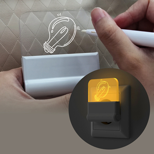 ETL Certified <b>Plug</b> <b>in</b> LED Night <b>Light</b> with Dusk to Dawn <b>Sensor</b> 2700K Warm White Compact ABS Night Lamp for Bedroom Kids Room - Product Image 4