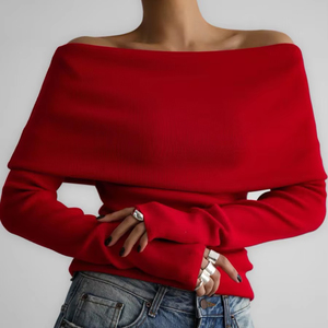 Suéter de Punto Casual para Mujer, Ajustado, Suave, de Manga Larga, Color Sólido, Sexy - Product Image 1