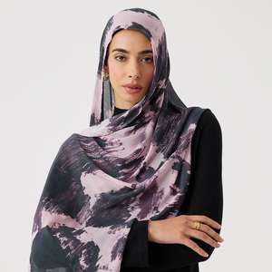 Hiyab Modal Estampado para Mujer, Elegante y Modesto, Transpirable para las 4 Estaciones, con Logotipo Personalizado, el Más Vendido del 2026 - Product Image 1