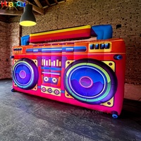 Coloré Géant Gonflable Radio Gonflable Modèle Publicité Décoration Gonflable pour Musique Festival Fête avec Lumière LED