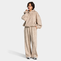Ensemble de yoga pour femmes, Pilates, fitness, course à pied, entraînement, séchage rapide, imprimé léopard, sportswear color block, vêtements de sport