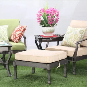 China Factory Outdoor Cast Aluminum Furniture 5pcs Chatting Set <b>Coffee</b> Dining Leisure <b>Table</b> and Chair <b>Roots</b>-cs- 14 Outdoor Furni - Product Image 5
