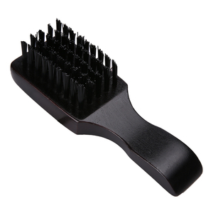 Barber Shop blaireau en <span class=keywords><strong>bois</strong></span> poils <span class=keywords><strong>de</strong></span> sangliers gros pinceau à barbe noir pour hommes - Product Image 3