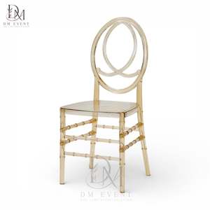 Chaise d'hôtel en acrylique DM EVENT, design moderne en polycarbonate transparent, empilable, mobilier d'intérieur pour les événements de mariage et de banquet - Product Image 1