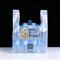 Sacs à emporter personnalisés pour aliments, sacs en plastique transparents, sacs de transport, sacs de courses pour restaurant