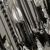 Lustre en cristal doré de luxe pour jardin, tente de mariage, banquet, décoration intérieure