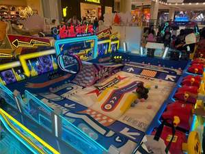 Circuit de course pour enfants à 6 joueurs avec volants et système de chronométrage pour aire de jeux intérieure - Product Image 3