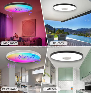 Led tuya âm nhạc thông minh ánh sáng RGB Trần đèn điều khiển từ xa App Bluetooth âm thanh chiếu sáng phòng khách phòng ngủ âm nhạc ánh sáng Trần - Product Image 6