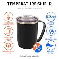 Tasses en acier inoxydable Halloween Camping Cadeau de Noël Gobelet à café en acier inoxydable avec poignée