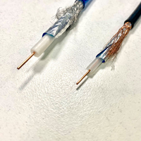Cable Coaxial de TV de Alta Calidad para Interiores RG6 RG11 RG59 con Alimentación CCS de Cobre 100M/305M para Cámara CCTV