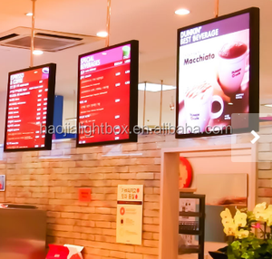 Haojia fábrica menú luz de doble cara caja de comida producto de promoción - Product Image 1