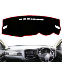 Housse de tableau de bord de voiture antidérapante et isolante thermiquement, protection de la console centrale, accessoires intérieurs, Mitsubishi Outlander 2013-2019