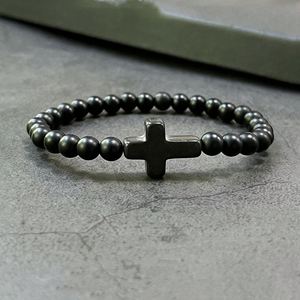 Bracelet en pierre naturelle avec perles de verre colorées, symbole de compassion et de gentillesse, fabrication sans soudure, assurance commerciale directe usine - Product Image 2