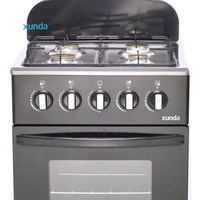 Cuisinière à gaz multifonctionnelle Xunda 20 pouces avec 4 brûleurs et fours standard, appareil de cuisine, cuisinière à gaz avec four