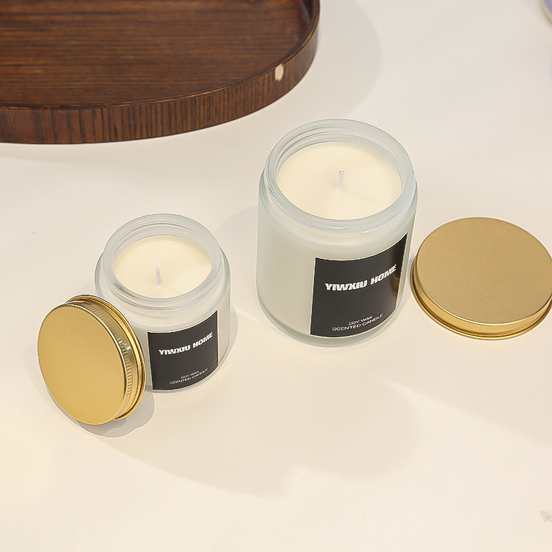 Private Label Natural Organic Soy Wax Scented Jar Candles With Strongly Fragrance