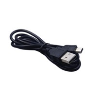 Câble de charge rapide USB mini vers USB mâle-mâle 3A, blindage tressé, gaine en PVC, pour appareil photo, ordinateur, contrôleur GPS, 1 mètre, noir