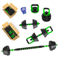 PINJIAN vente en gros GYM Fitness équipement domestique réglable 20kg haltère Kettlebell ensemble d'haltères réglable ensemble d'haltères 40Kg