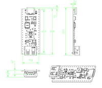 Papan Pengembangan Raspberry Pi Pico 2 Mikrokontroler RP2350 Dilengkapi dengan Port USB Terintegrasi
