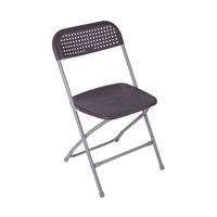 Chaises pliantes d'extérieur avec cadre en acier thermolaqué et assise en plastique pour mariages et événements