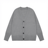 Pull en tricot vintage d'hiver pour femmes avec broderie boutonnée, respirant et à séchage rapide