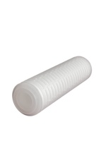 Cartouche filtrante plissée à haut débit 20-60 pouces, joint plat PP 0,1-100 microns pour le traitement industriel des aliments, des produits chimiques et de l'eau