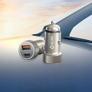 Caricabatterie per Auto Melinku 30W QC 3.0 a Doppia Porta in Lega di Alluminio, <span class=keywords><strong>18W</strong></span> USB-C e USB-A Ricarica Rapida PD 3.0, Garanzia 12 Mesi - Product Image 5