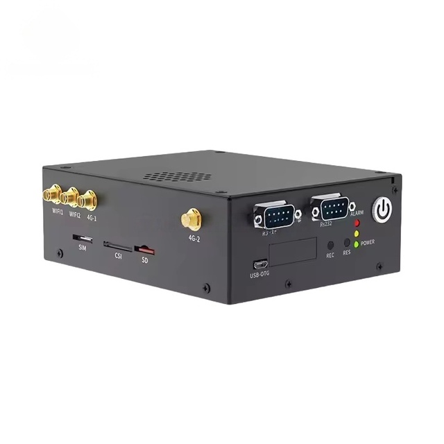 RK3588 4GB 6TOPS 2xGigabit 10/100/1000Mbps AI Industrial Edge Gateway Embedded Computing Case with Dual Band WIFI R501