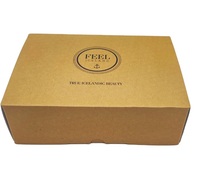 Prix négociable, boîtes d'emballage en carton ondulé recyclé personnalisables, estampage à chaud en feuille d'or, impression quadricolore, UV/brillant