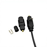 Câble audio numérique à fibre optique TOSLINK, connecteur SPDIF en fibre optique plastique, connecteur audio DVD, connecteur audio TV