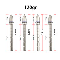 Pointe de flèche en acier inoxydable de 4,2 mm, 80/100/120 grains, accessoire de bricolage pour la pratique du tir à l'arc, la chasse et le tir sportif