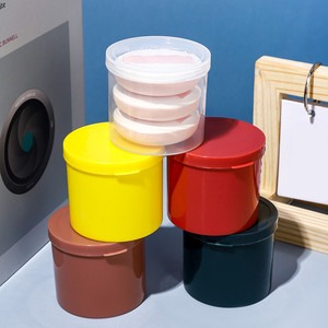 Clear Plastic Puff <b>Storage</b> <b>Box</b> with Lid <b>Cosmetic</b> Makeup Container for Home <b>Storage</b> - Product Image 1
