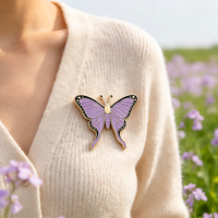 Épingles de revers en émail dur et souple, personnalisées avec motif papillon, en forme de bouteille de paillettes, thème 'Potion Magique des Sorcières', vente en gros