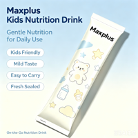 Bolsa Flexible para Empacar Bebidas Lácteas, Leche, Jugo y Leche de Soya, Marca Maxplus, Esterilizada, Certificada por la FDA, con Impresión Personalizada