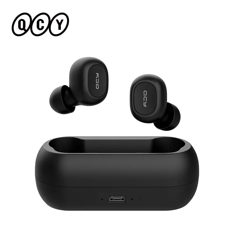 Original QCY T1C QS1 Wireless Headset TB 5.0 3D Stereo TWS Dual Microphone HD Call Headset Custom APP