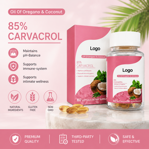 Fabricant en gros d'huile d'origan sauvage et de capsules de carvacrol de noix de coco, <span class=keywords><strong>antifongique</strong></span>, pour la santé et le bien-être du système immunitaire, en vrac - Product Image 2