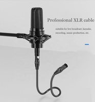 Câble audio XLR 3 broches équilibré mâle-femelle anti-interférence pour micro, amplificateur, console audio, DMX