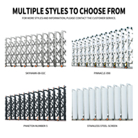XGY Expand able Metal Fence Aluminium legierung Mobile Portable Colla psible Fence Retract able Folding Barrier Gate für Sicherheits zwecke