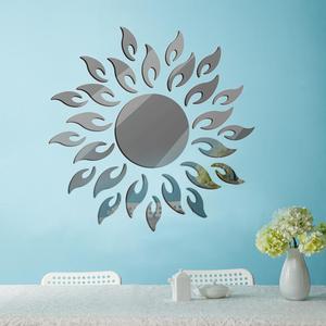 Vinilo Adhesivo Decorativo Removible 3D con Diseño de Girasol para Espejo de Pared, Decoración del Hogar, Espejos DIY, Arte Decorativo - Product Image 2