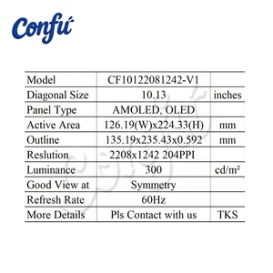 Pantalla Táctil Capacitiva Curva de 10.13 Pulgadas, 2208*1242, Flexible AMOLED, Refrigeración por Agua para PC, Monitor <span class=keywords><strong>AIDA</strong></span> <span class=keywords><strong>64</strong></span>, Panel Plegable MIPI - Product Image 5
