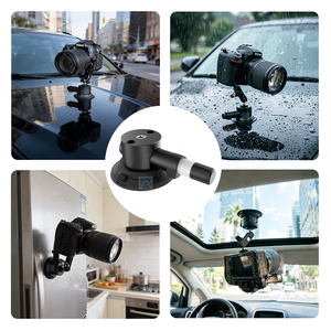 Support de caméra d'<span class=keywords><strong>action</strong></span> pour moto Altowell de qualité industrielle, ventouse en alliage d'aluminium robuste de 3 pouces, pompe manuelle, capacité de charge de 15 à 20 kg - Product Image 1