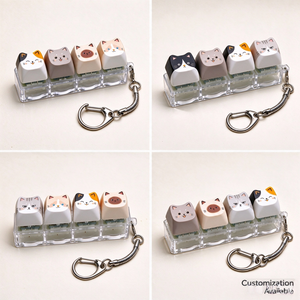 Porte-clés promotionnel en forme de bouton, Porte-clés à bouton-pression, Porte-clés gyroscope de doigt, Porte-clés multicolore en forme de clavier - Product Image 2