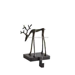 Black Reindeer <b>Stocking</b> <b>Holder</b> Countertop Decorative Object Living Room Christmas Home Decoration - Product Image 1