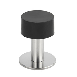 Stainless Steel Door Stop With Rubber Tip Wall Mount Minimalist Design Durable For Bedroom Door Protection - Product Image 3