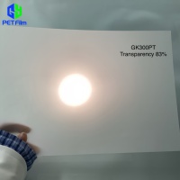 GY Panneau de diffusion LED blanc laiteux personnalisé Écran LCD translucide découpé Mylar Film plastique pour l'électronique