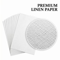 Papier spécial en lin blanc YISHU pour impression commerciale, fabricant de papier spécial, vente en gros de feuilles de papier gaufré imprimables