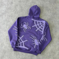 Sweat à capuche tricoté en mélange de coton doublé, respirant, imprimé dessin animé, décontracté et tendance, pour homme, automne, vente en gros OEM de haute qualité