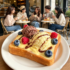 ขนมปังปิ้ง PU ขนาด 11 ซม. แบบจำลองอาหารเช้า รสเบอร์รี่ ซอสมายองเนส ขนมปังจำลองสำหรับตกแต่งร้านกาแฟ พร้อมช้อนตัก 2 ช้อน รสวานิลลา ขนมปังนุ่ม แพนเค้กปลอม - Product Image 4