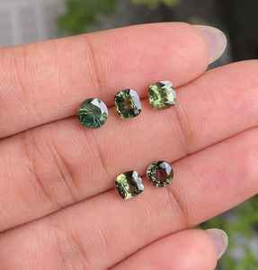 พลอยแซฟไฟร์สีเขียวธรรมชาติแบบหลวม |   แบรนด์โอเอ็ม เจ็มส์ |   ต้นกำเนิดจากอินเดีย |   สำหรับการทำเครื่องประดับ - Product Image 6