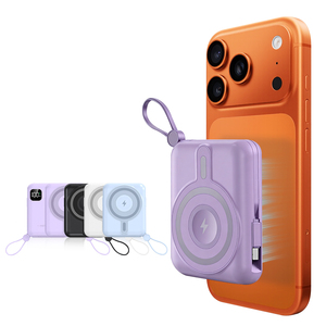 พาวเวอร์แบงค์แบบพกพาขนาด 10000 มิลลิแอมป์ ขายส่ง ชาร์จเร็ว พอร์ต Type C รองรับการชาร์จไร้สายแบบแม่เหล็ก - Product Image 6